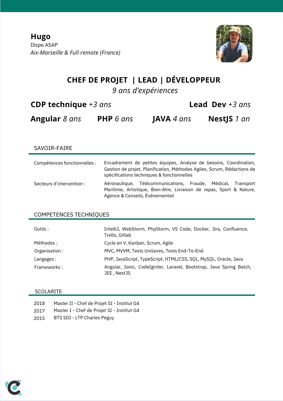 Dossier de compétences - Hugo
